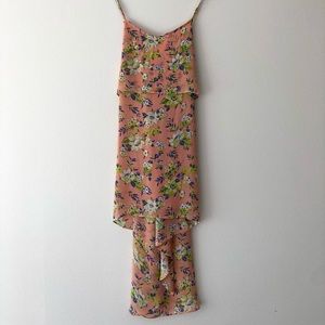 Eu Creme small high-low adjustable strap dress